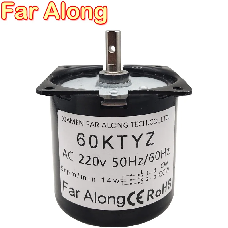 

Синхронный двигатель переменного тока 220 В в низкий скоростной высокий крутящий момент все металлические шестерни длительный срок службы 60ktyz двигатель поддерживает обратный