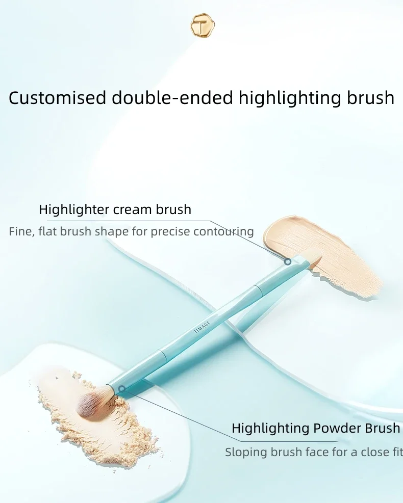 TIMAGE Master Caitang Soft Light Brighten Palette 2-текстурированный крем-хайлайтер Матовая пудра-паста