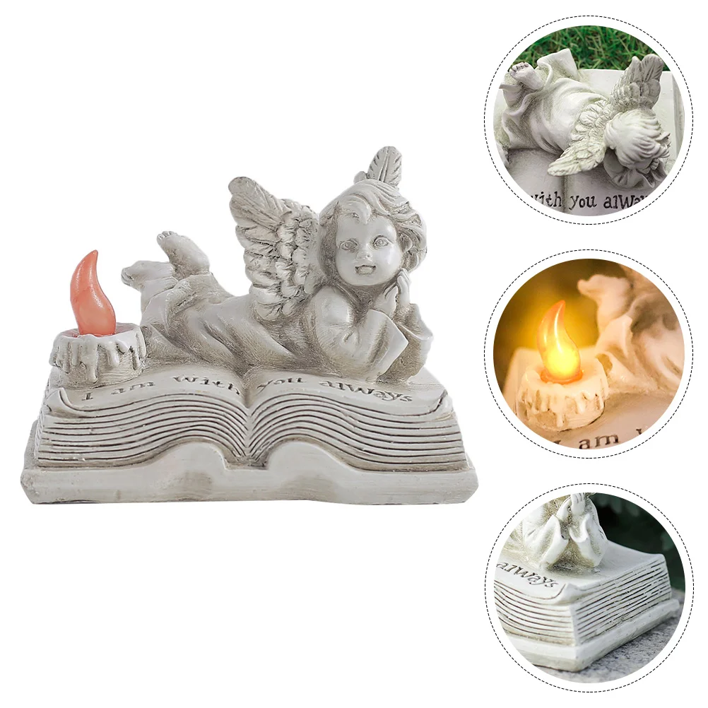 

Angel Resin Statue Decoration Figurine Sculpture Crafts Decor Retro Angels Figurines Gothicholders Ornament Desktop