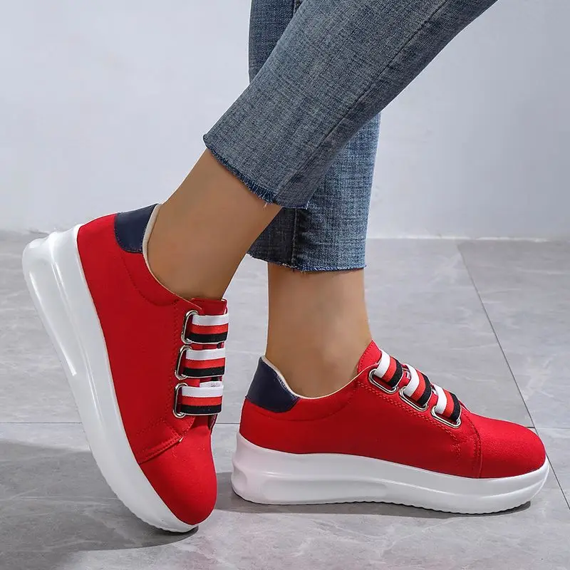

Autumn Sport Women Casual Shoes Flats Platform Sneakers 2022 New Fashion Red Running Shoes Walking Loafers Ladies Shoes Zapatos