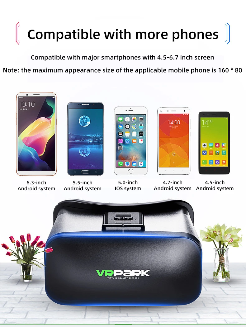 Недорогие Очки виртуальной реальности VRPARK V6 PLUS 3D VR |