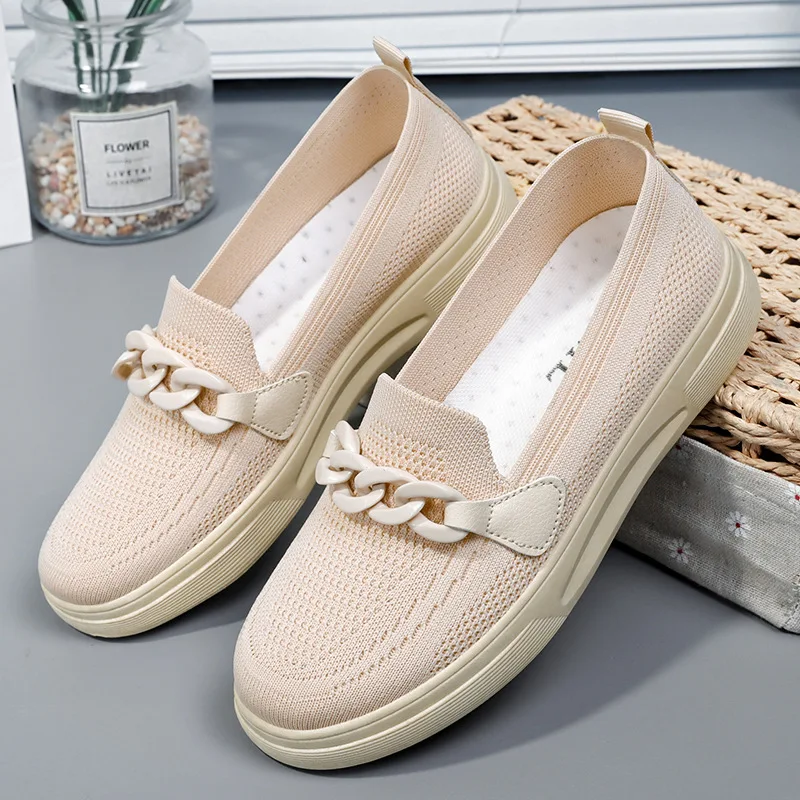 

Summer Mesh Sneakers Shoes Fashion Women Breathable Slip on Sports Walking Sneakers Casual Flats Shoes Woman Loafers