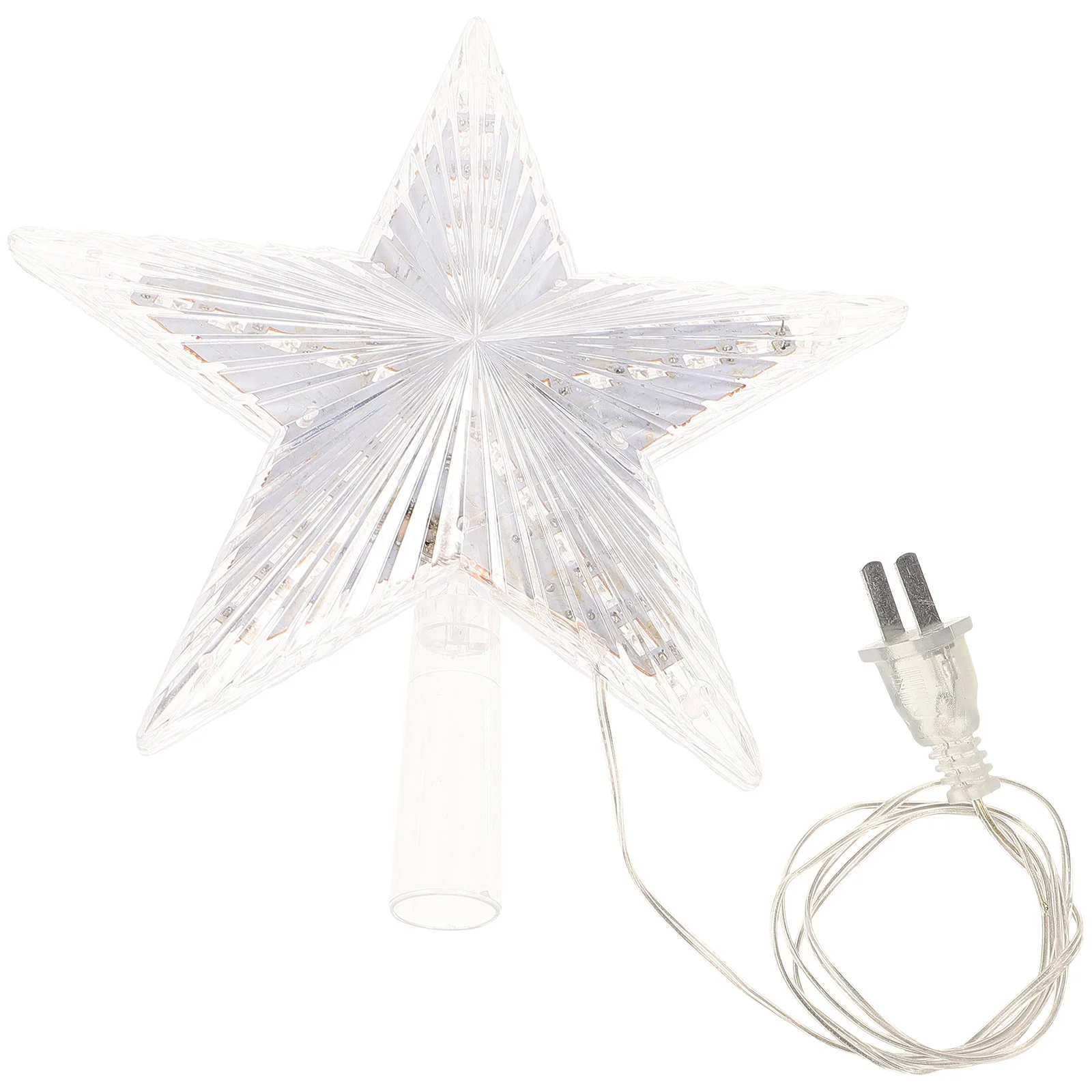 

Christmas Tree Topper Star Tree Topper Light LED Tree Star Ornament with US Plug for Christmas Tree Home Holiday Party