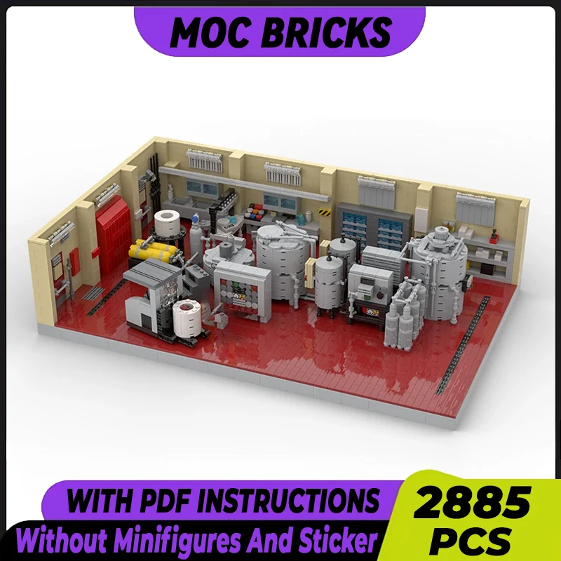 Популярная серия фильмов модель Moc строительные блоки наука суперлаборатория