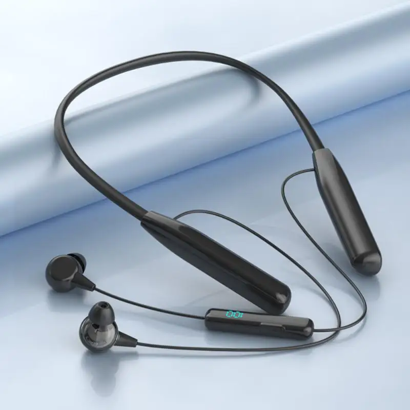

Bluetooth 5.3 Sports Headset Wireless Hanging Neck Earphones Low Latency Headphone With Microphone For Xiaomi Red Mi Huawei P30