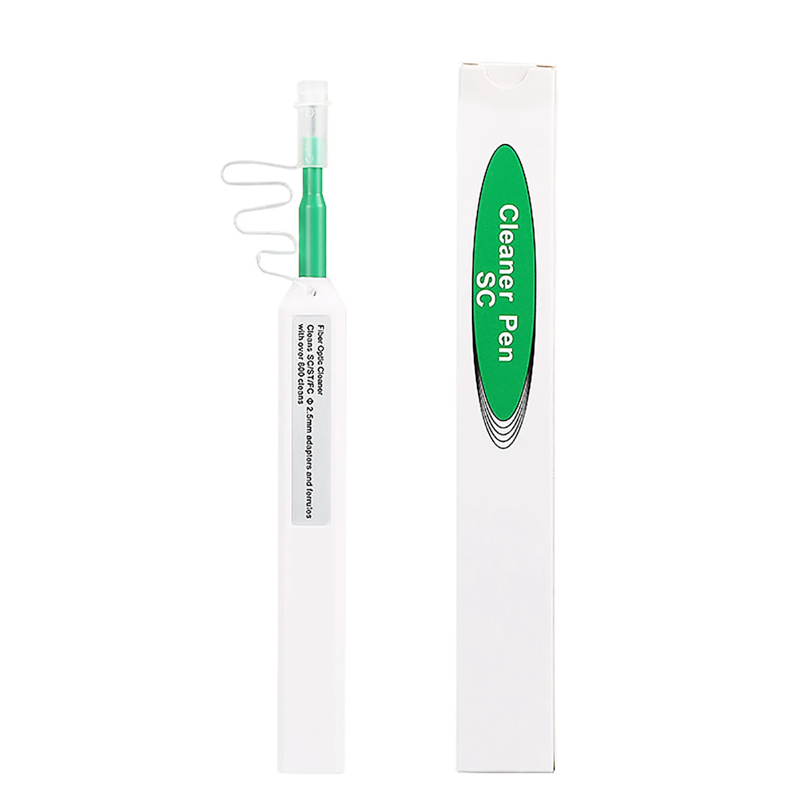 

Fiber Optic Cleaner PenClick Fiber Optic Cleaning Tool 2.5mm Cleaning Pen For SC/ST Connectors 800+ Fiber Cleaner