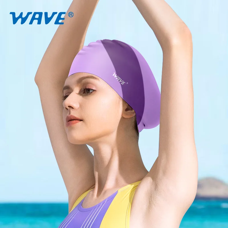 

2023 The Latest Style Swimming Cap Fashion Waterproof Silicone Sports Adult Long Hair Unisex Ear Protection Swimming Cap