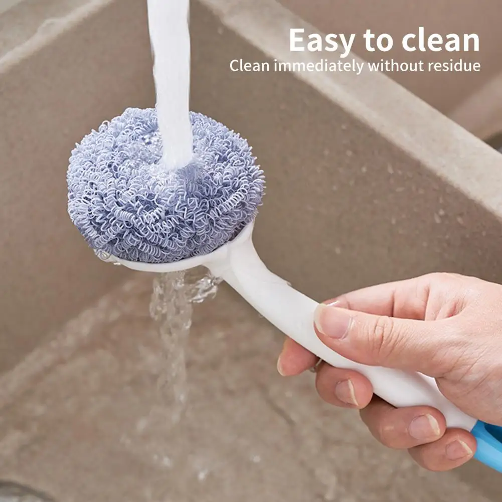 

Useful Hanging Hole Long Handle Removable Scouring Ball Design Cleaning Brush Daily Use Cleaning Brush Dish Brush