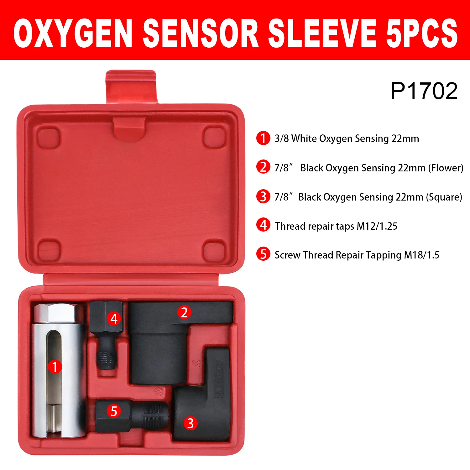 5 Шт. Разъем Датчика Кислорода Автомобильный Диагностический Инструмент