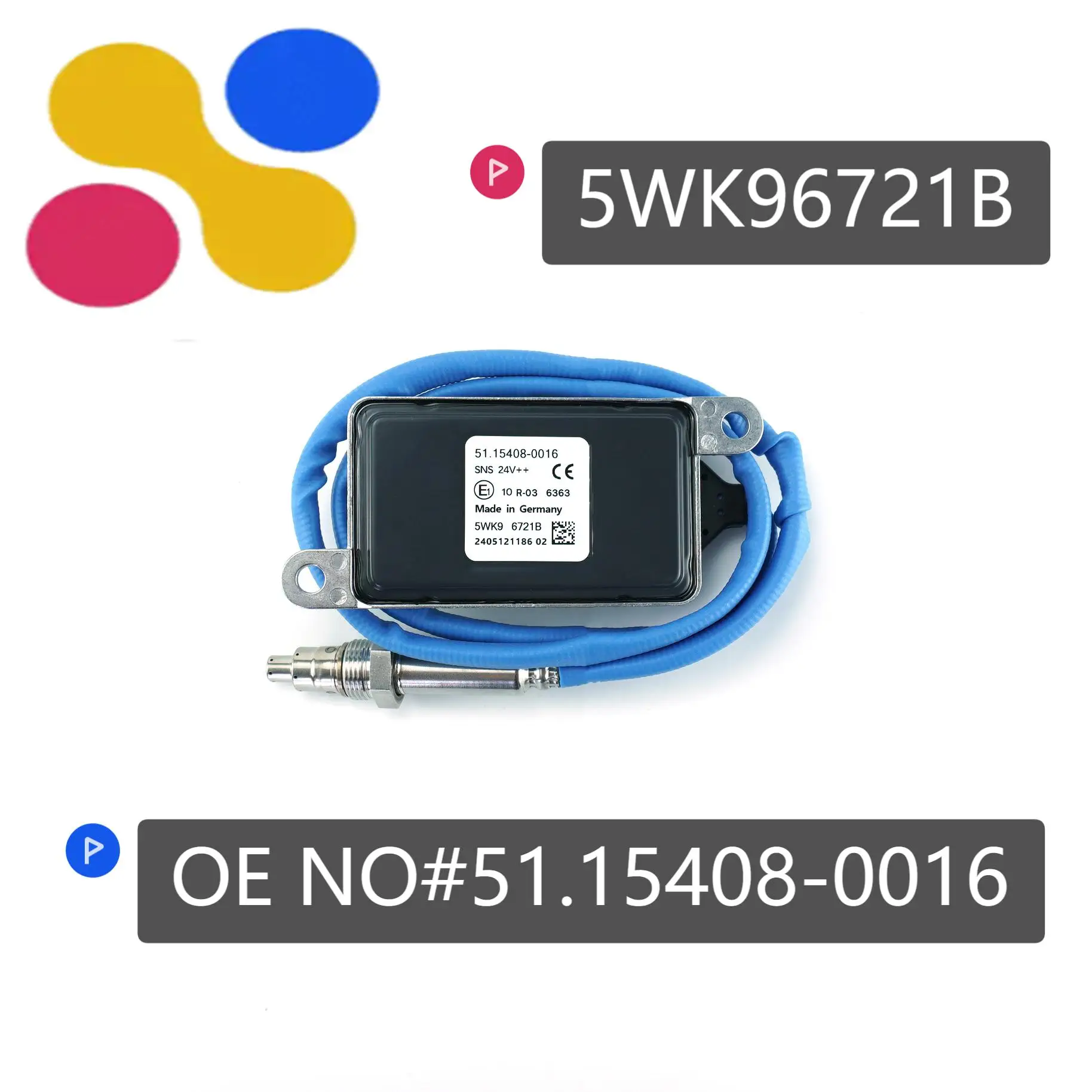 51.15408-0016 5WK9 6721B 5WK96721B 51154080016 51. 154080016 Датчик кислорода азота 24 В для датчика Nox Truck MAN