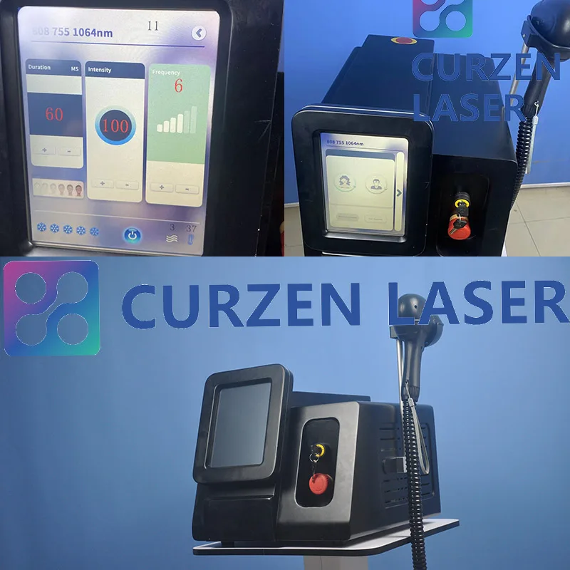 2022 диодный лазер высокой мощности 800 Вт с тремя длинами волны 755 ...