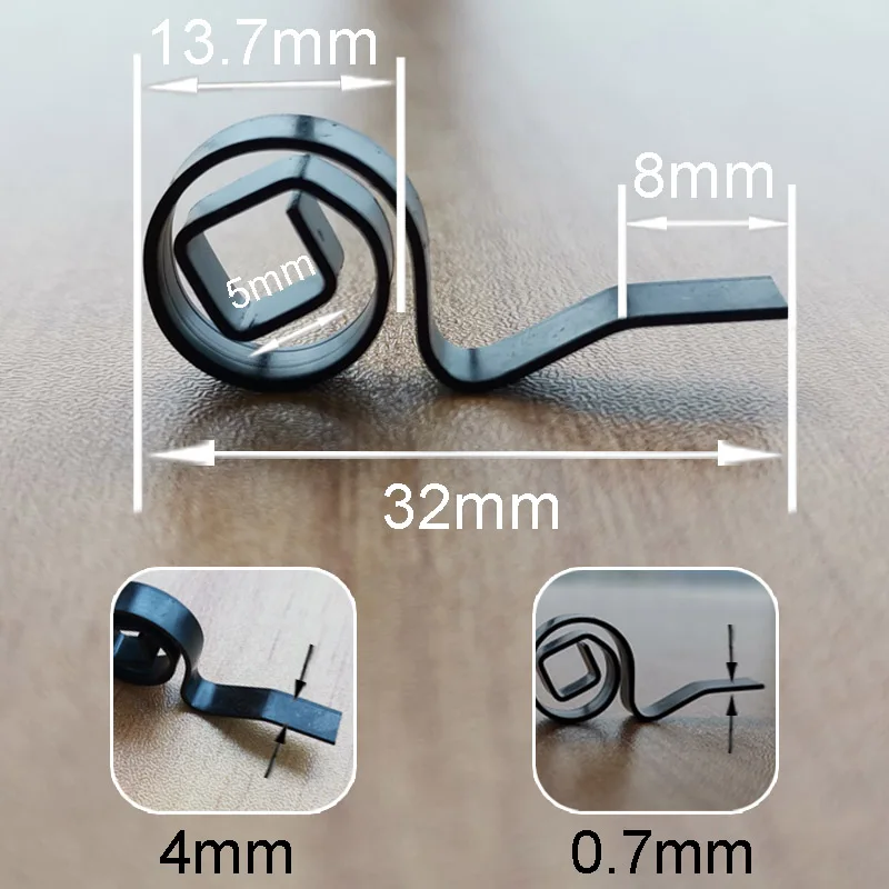 Торсионная пружина для дверного замка, рычаг защелки, пружины для дверных ручек, Внутренняя деталь, ремонт, замена