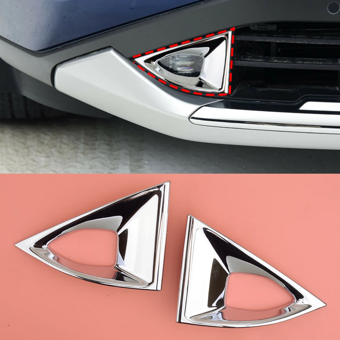 

1 пара, насветильник ДКИ на передние левые и правые Противотуманные фары из АБС-пластика для Nissan Rogue 2021 2022