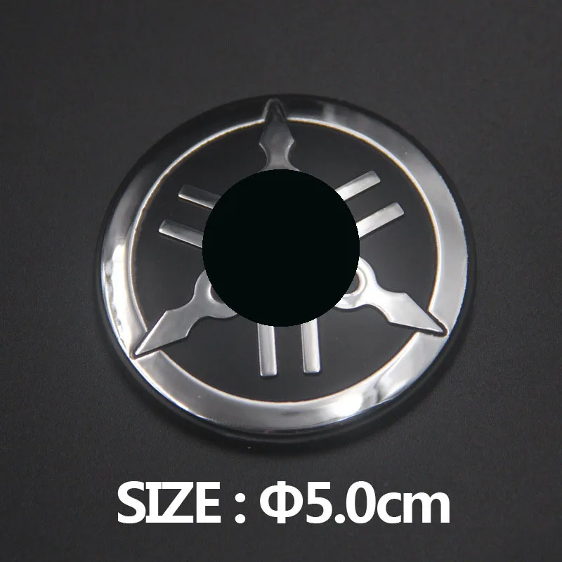 

3D Raised Motorcycle Decal Badge Logo Tank Protector Sticker Round ABS Emblem For YAMAHA 50mm New