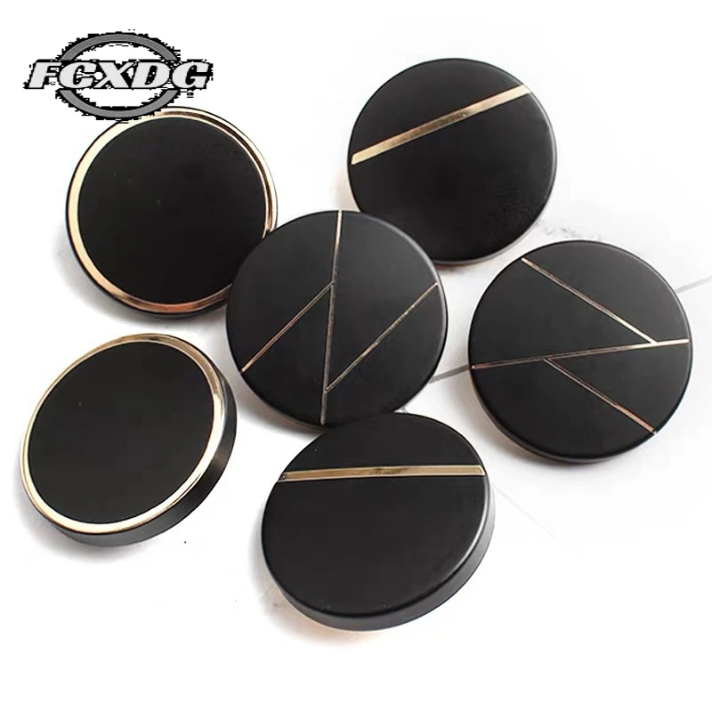 Free Shipping 10pcs 15/23/28mm Big Buttons for Clothing Black Metal Sewing Buttons Clothing Decoration Accessories Shirt Buttons