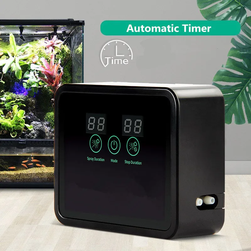 

Intelligent Reptile Fogger Tropical Rain Forest Ecological Cylinder Sprinkler Terrariums Humidifier Potted Misting System