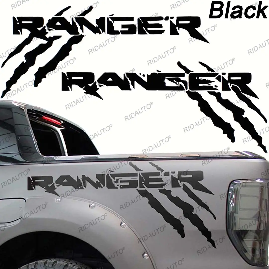 

Боковая наклейка для кузова автомобиля Ford Ranger Raptor XLT XL lrobot T6 T9, отделка для пикапа, грузовика, кровати, Декор, наклейка на крышку, украшение для автотюнинга