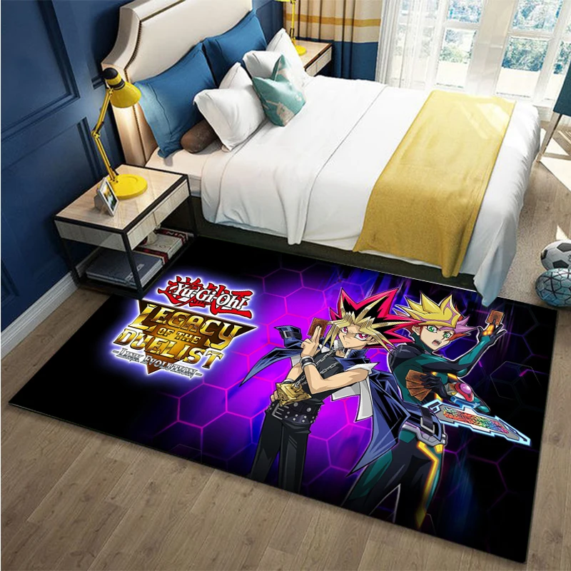 

Cartoon anime Yu Gi Oh MONSTER CARD large carpet, living room, bedroom sofa decoration carpet, children's anti-skid floor mat