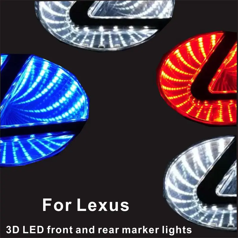 

For Lexus GS300 ES300 ES240 DS350 LS270 RX450h CT200h EX250 Car 3D Light LED Logo Badge Light Change Decorative Light Auto Parts