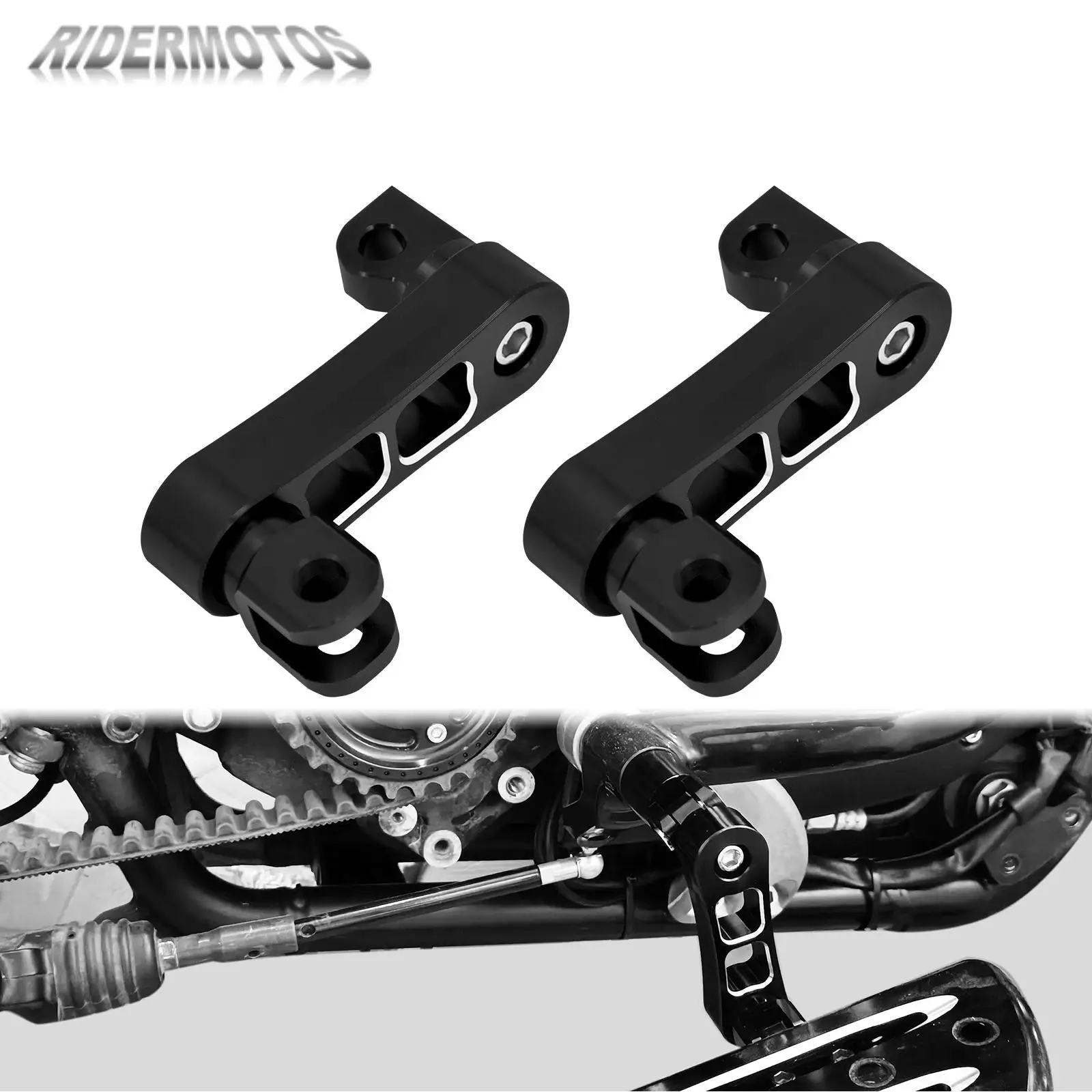 

Motorcycle Foot Pegs Mount Extension Adjustable Bracket Clamp Support Foot Pedal For Harley Touring Sportster 883 Softail Dyna