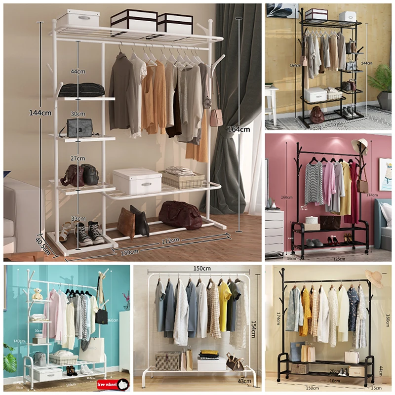 Стоячая вешалка для одежды сушилка с полками вешалки полки мебель дома | Мебель
