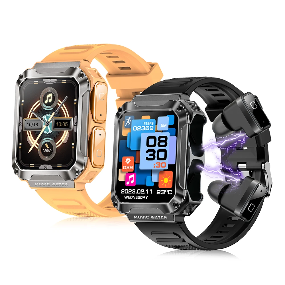 Беспроводные Часы-вкладыши с сенсорным экраном 1 96 дюйма HRS3605