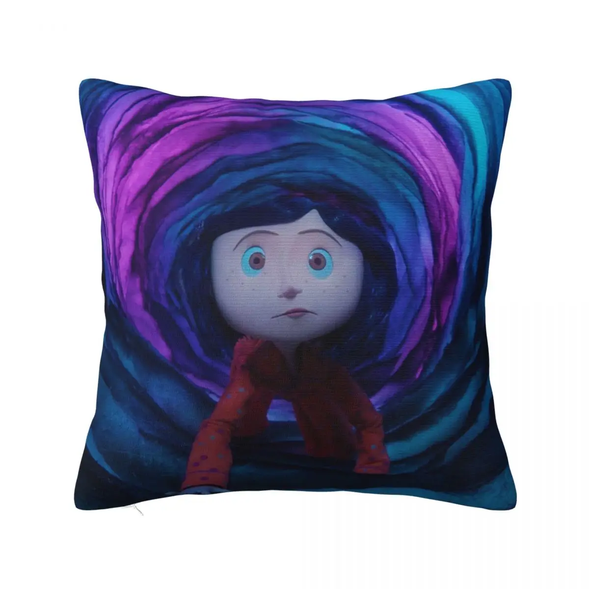

Туннель, ужас, девушка, подушка Coraline, чехол с рисунком, искусственное украшение, подушка, чехол, чехол для дома, оптовая продажа, 45*45 см
