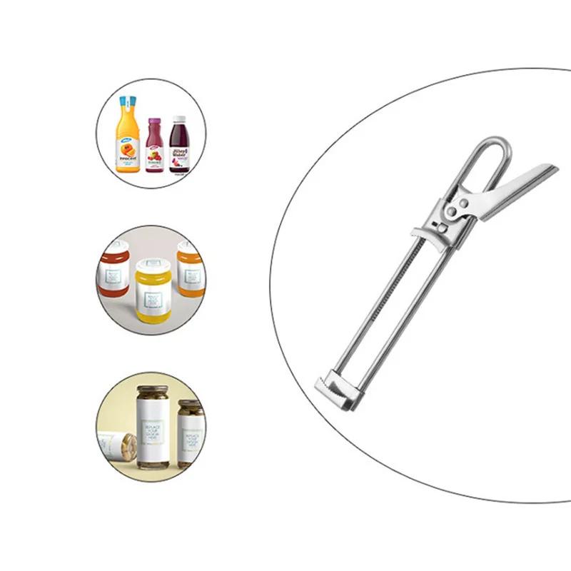

Manual Jar Opener Adjustable Stainless Steel Bottle Openers Multifunction Labor-Saving Screw Can Opener Kitchen Gadgets Tool Set