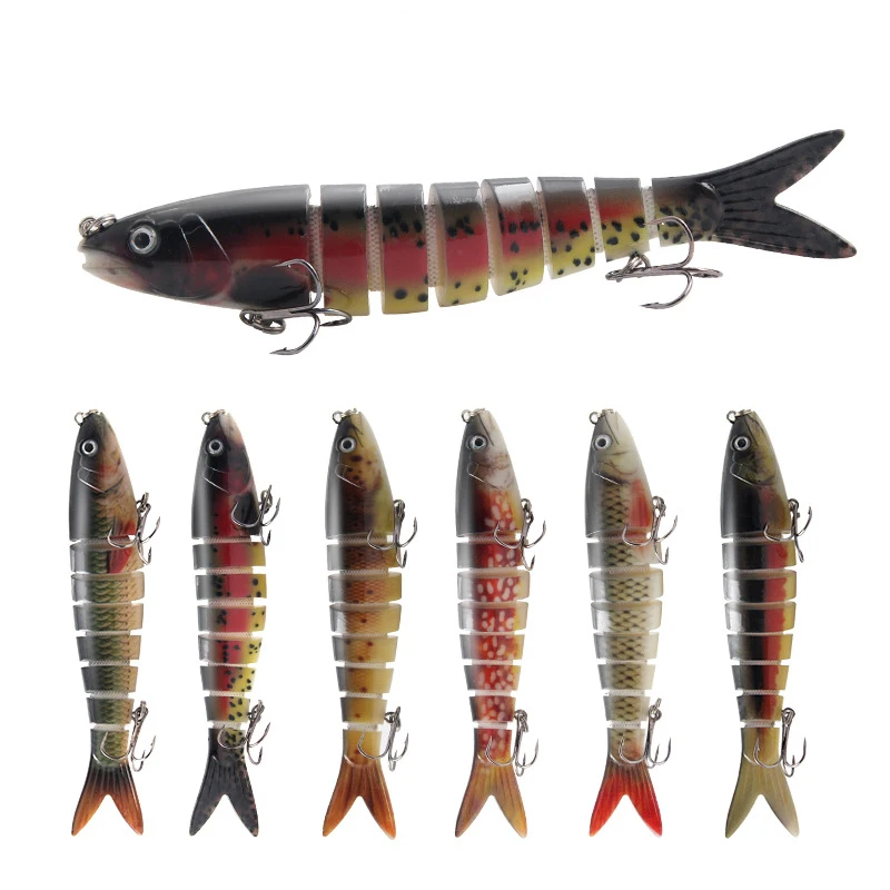 

19g 13.5cm Sinking Wobblers Fishing Lures Jointed Crankbait Swimbait 8 Segment Hard Artificial Bait For Fishing Tackle Lure Suit