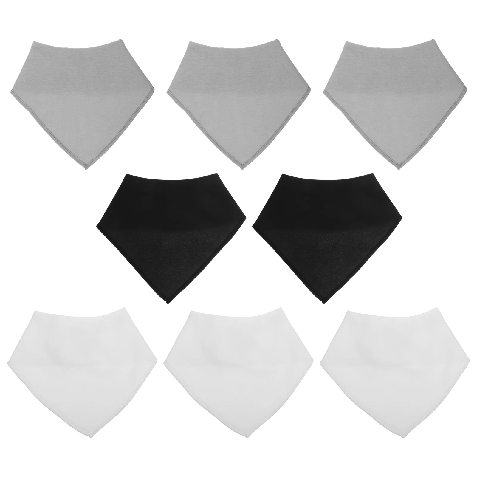 

8 Pcs Baby Products Simple Lunch Feeding Triangle Scarf Triangle Scarf Lunch Feeding Triangle Scarfs Triangle Scarf European