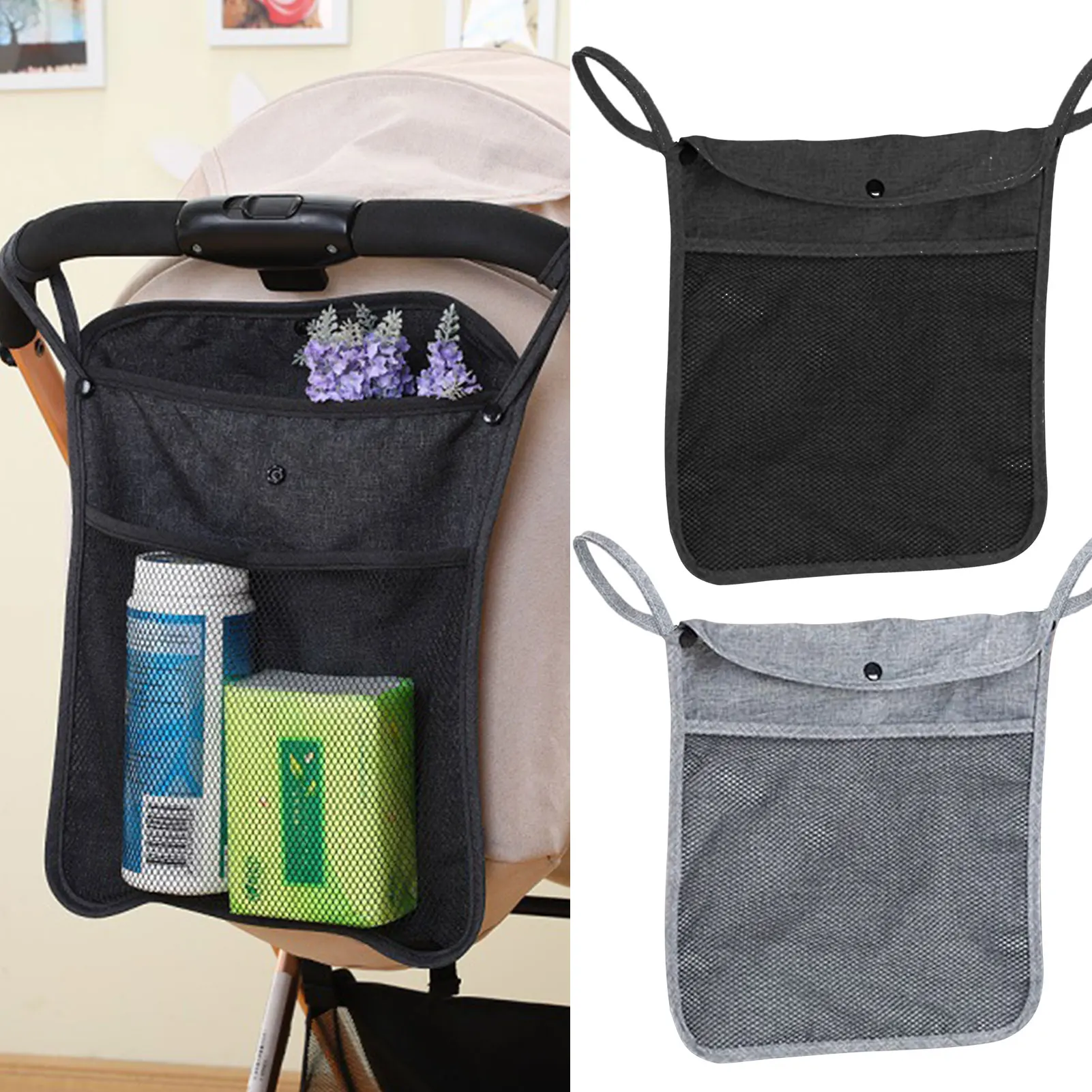 

Baby Stroller Bag Hanging Net Big Bags Portable Baby Umbrella Storage Bag Pocket Cup Holder Organizer Universal Useful Accessory