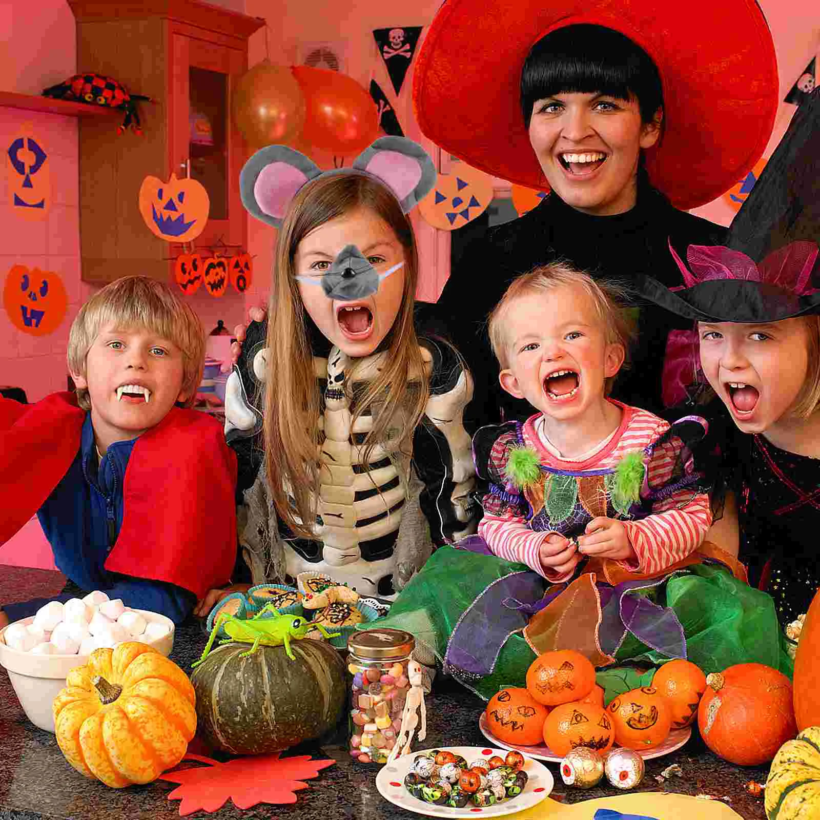 

1 Set Mouse Costume Cute Mouse Dress Up Headband Bow Tie Nose and Tail Gloves Photo Prop