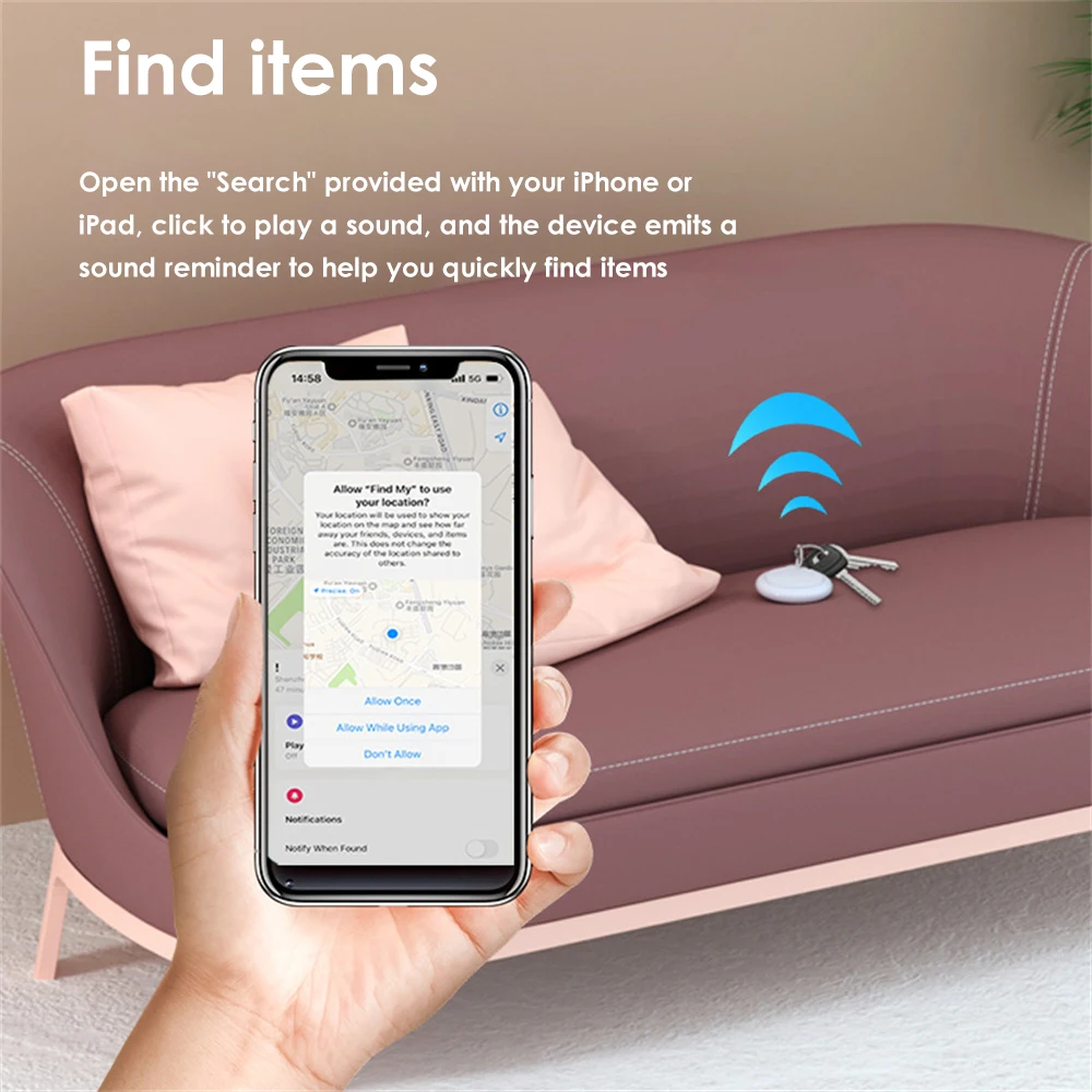 Itag Find My Locator Mini GPS Tracker Positioning Anti-loss Device For Elderly Children And Pets For Apple Find My images - 6