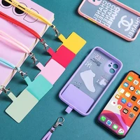 universal phone lanyard adjustable detachable colorful neck cord anti lost lanyard strap phone safety tether keychain chain rope