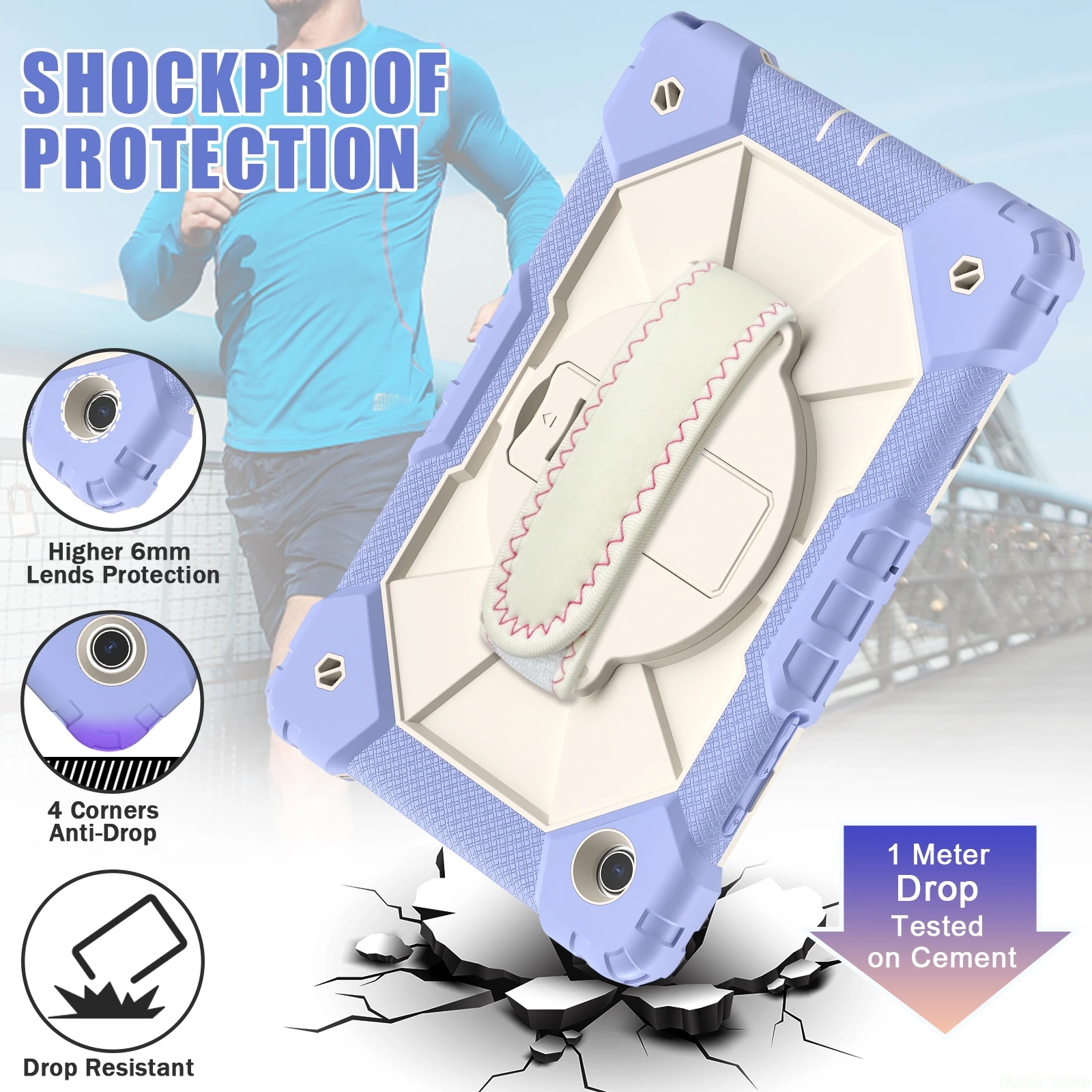 Versatile Shoulder Strap Case For Samsung Galaxy Tab A7 10.4 T500 T509 A 8.0 T290 T295 A7Lite T225 T220 A8 10.5 X200 X205