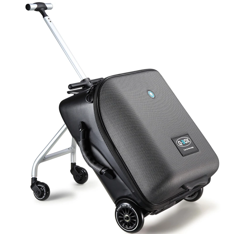 

XK Swiss Lazy Cartoon Luggage Children's Trolley Riding Baby Trolley Men and Women