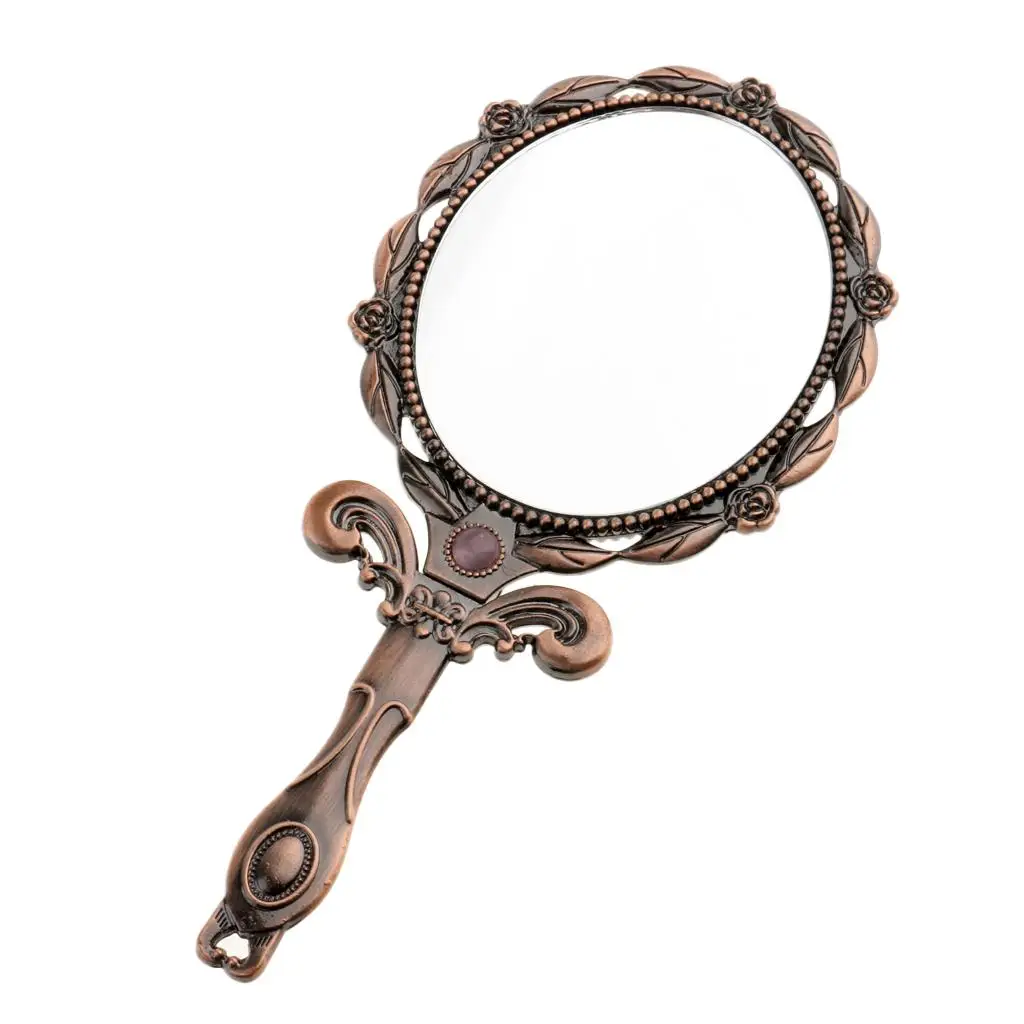 Винтажное ручное косметическое складное компактное карманное зеркало для