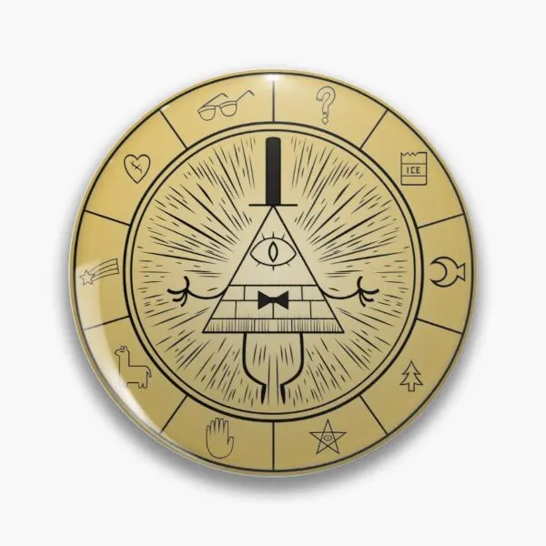 

Bill Cipher Customizable Soft Button Pin Cute Gift Hat Fashion Collar Brooch Badge Jewelry Lover Metal Women Creative Funny