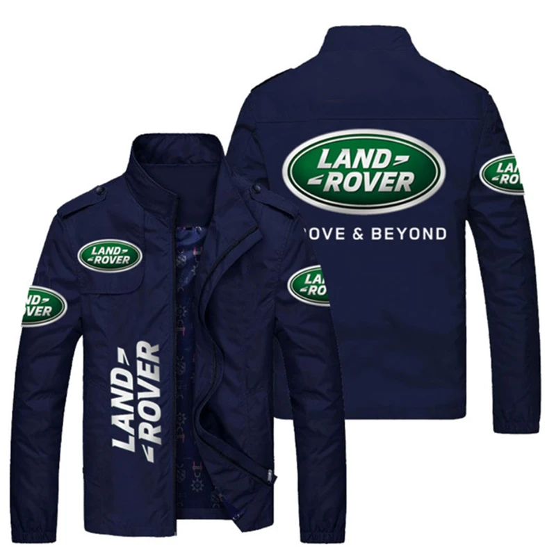 

2023 NEW Spring Autumn Men LAND ROVER LOGO jackets Popular Printed casual fashion loose biker jacket Men street baseball uniform