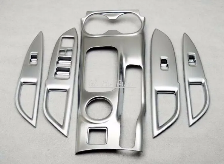 

ABS Матовый Шестеренчатый ящик передач + декоративный подлокотник для двери, рамка для MITSUBISHI Outlander 2013 2014 2015 2016, автомобильный Стайлинг