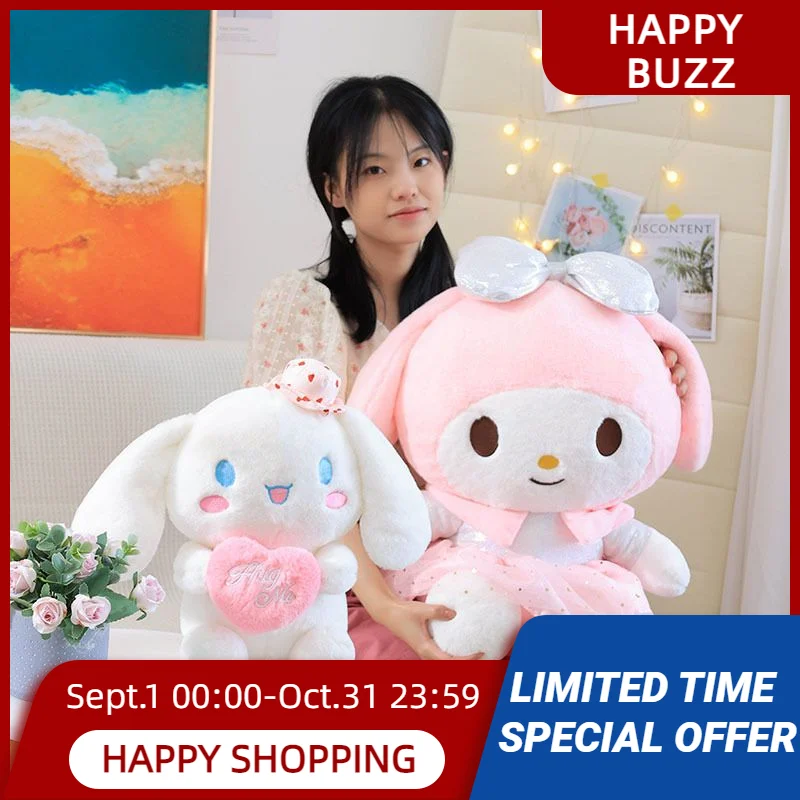 

33-55cm Anime Cute Sanrio The new Melody Laurel dog Doll Stuffed Plush Models Cartoon Dolls Anime Baby Toys Kids Birthday Gift