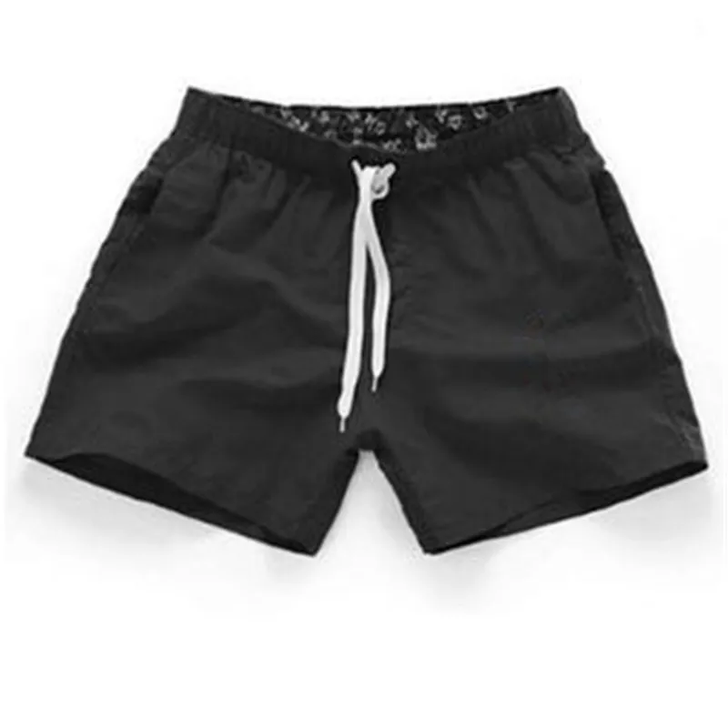 

2022 New Summer Men Fashion Beach Shorts Casual Fitness Men's Shorts Polyester Thin Section Breathable Solid Printed Sweatpants