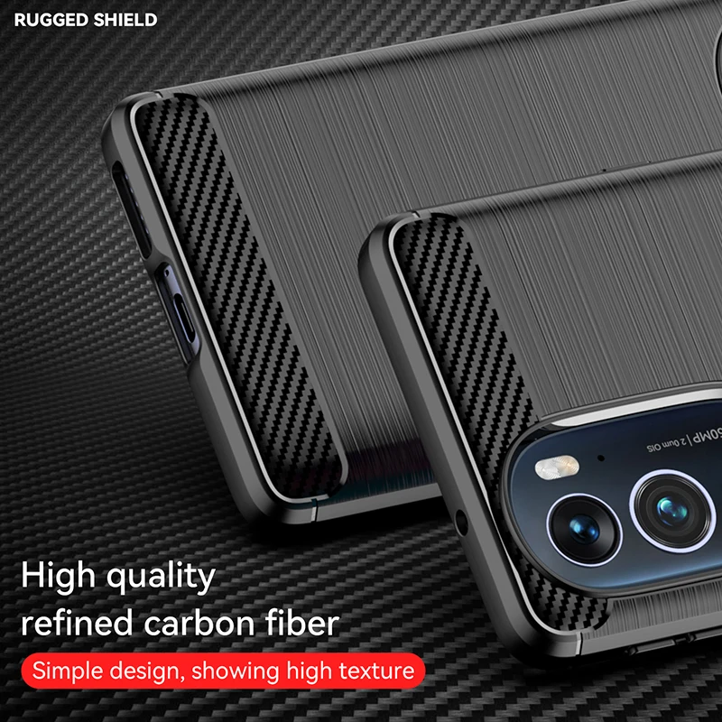 For Motorola Moto Edge Plus Case Silicone Fiber Soft TPU Cover For Motorola Edge Plus Cover Moto Edge Plus 2022 30 Pro X30 Case