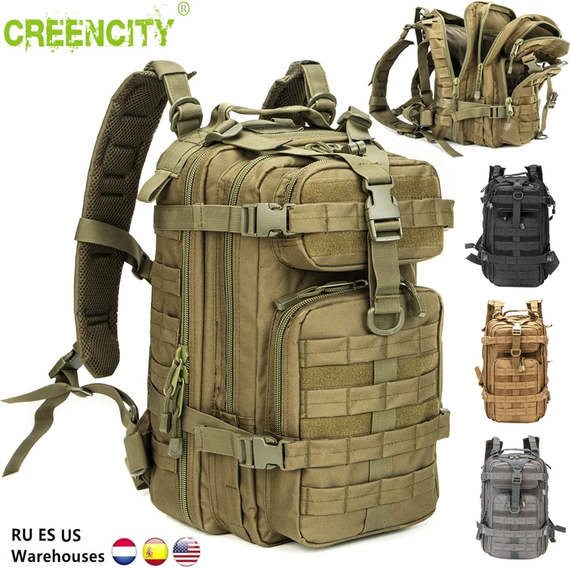 30L Men Military Climbing Bag Outdoor Army Tactical Backpack Hiking Travel Sports Rucksack Waterproof Camping Hunting Backpack