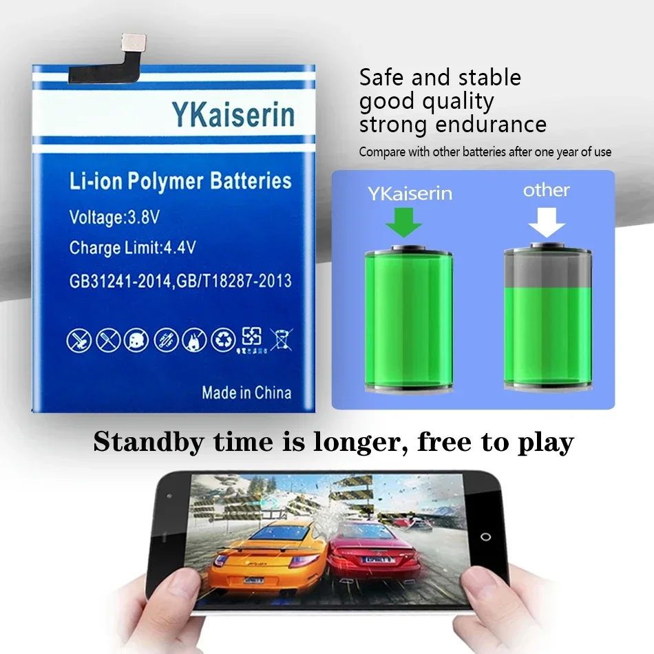 Новый аккумулятор YKaiserin 4500 мАч BA822 BA 822 для мобильного телефона Meizu Note 8 Note8 M822H M822Q