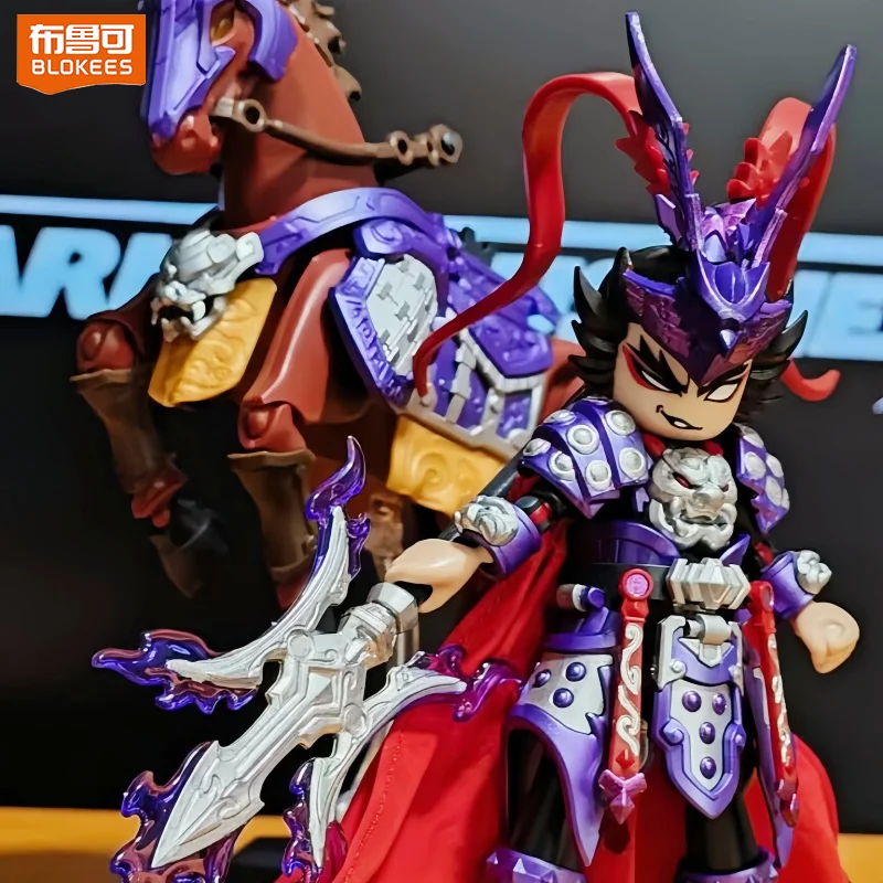 Фото Оригинальная серия Blokees Hero Infinity 2026: Подвижные фигурки Нэчжа, Чжугэ Лян, Хуан Чжун, Чжан Фэй, Лю Бу — сборные модели-игрушки, подарки №1
