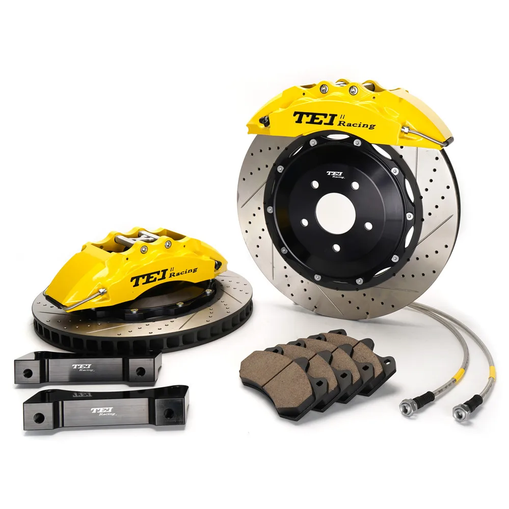 

6 Piston Caliper E-BRAKE 4 PISTON CALIPER BIG BRAKE KIT 355MM DISC ROTOR For Camry 2017-2019 18" Wheel