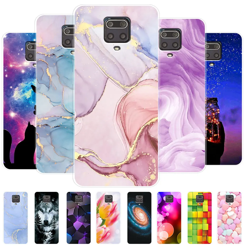 Чехлы для Xiaomi Redmi Note 9 Pro чехол Мягкая силиконовая задняя крышка из ТПУ Прозрачный