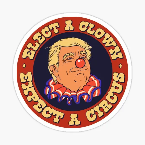 Elect A Clown ожидает цирковую Trump C 5 шт. наклейки для украшения стены комнаты бутылки с