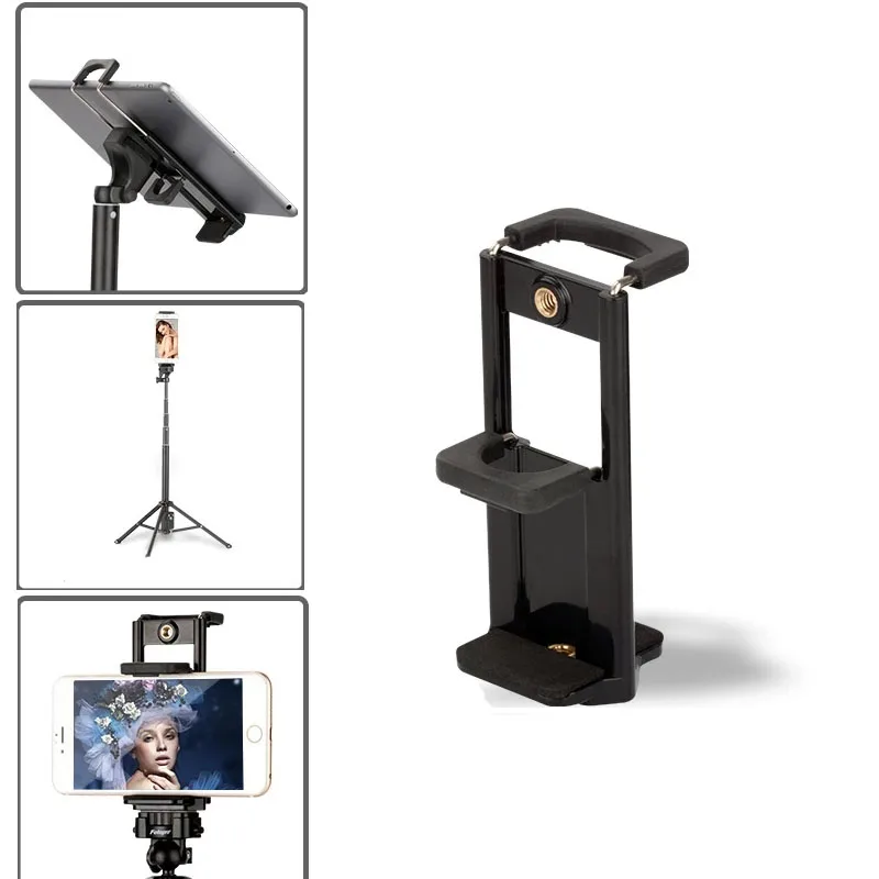 

Mobile Phone IPAD Tablet Fixing Clip Live Stand Holder Mount Selfie Phone Desktop Stand Clamp For iPhone 14 Pro Max 14 13 Plus